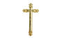 صلیب طلایی رنگی و دکوراسیون مراسم تشییع و کلیسای جامع DP021
