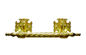 حلقه های فلزی حلقه فلزی، فلز لوازم جانبی مراسم تشییع جنازه 30 X 9.5cm طلایی zamak نوار تابوت